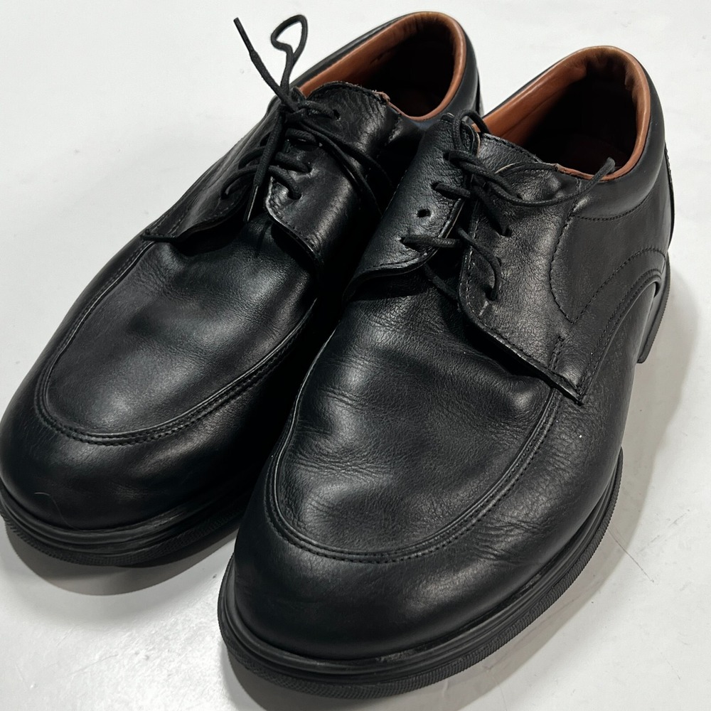 Allen Edmonds Shoes Mens 8.5 3E Passenger Classic Lace Up Oxford Black Leather